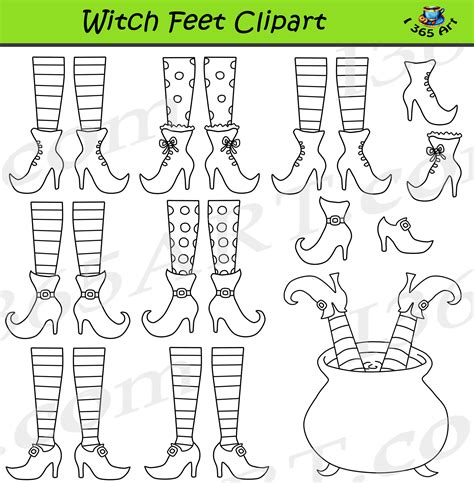 Printable Witches Feet Template
